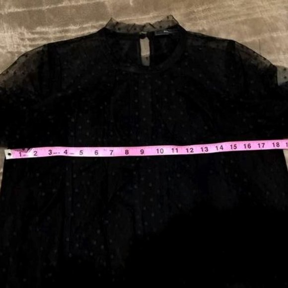BCBG MAXAZRIA LEORA MESH TOP BLACK COLOR SIZE S $198.00 - Picture 11 of 12